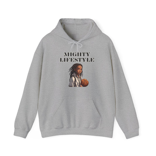 Mighty Lifestyle Baller Hoodie Heavy Blend™ Hooded Sweatshirt | Mighty Lifestyle Basketball | Gym Sports Hoodie | Travel Ball Basketball Tournament AAU Basketball