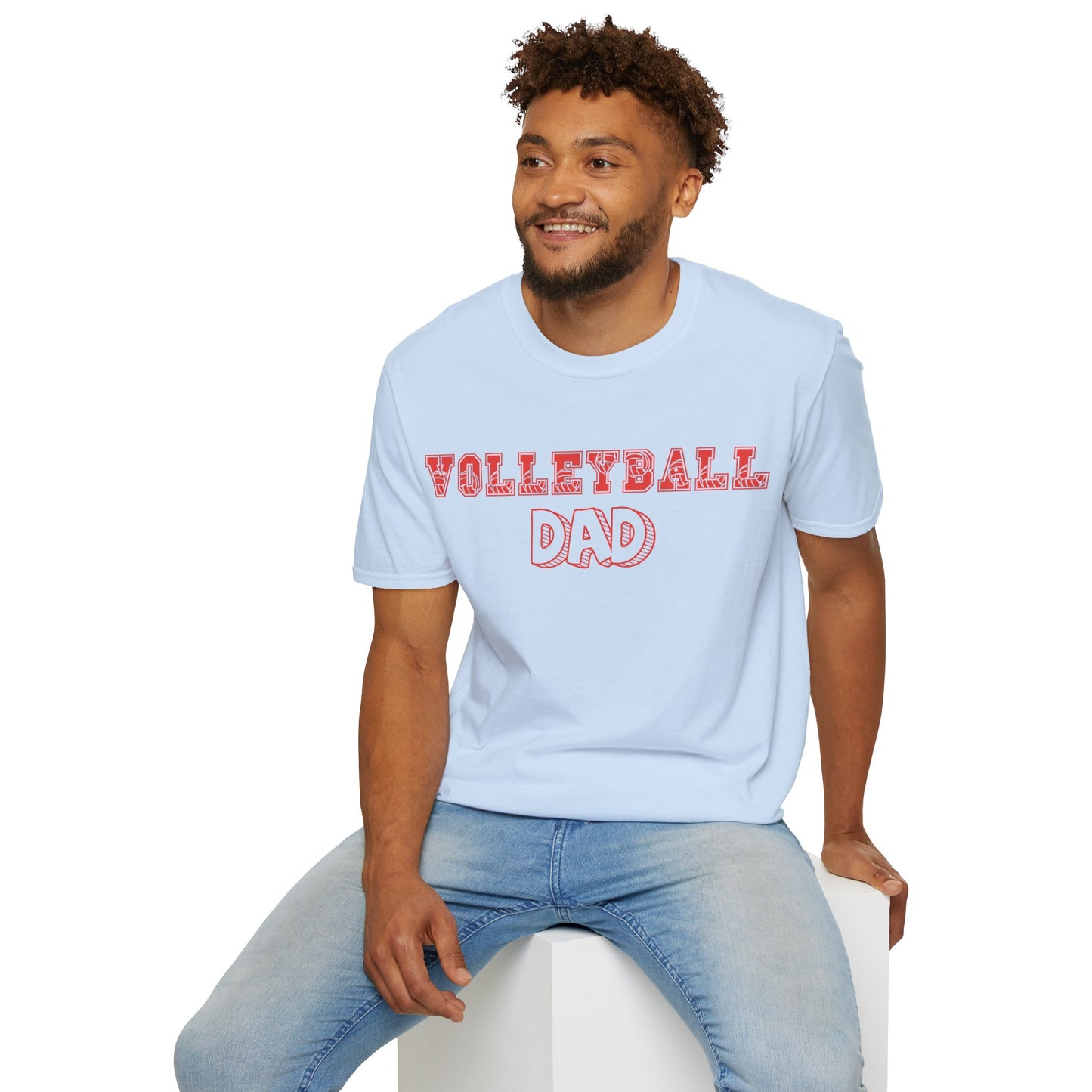 Volleyball Dad | Volleyball Shirt | Sports Shirt | Gift for Dad Gift for Father | Baller Shirt | Mighty Lifestyle | Softstyle T-Shirt