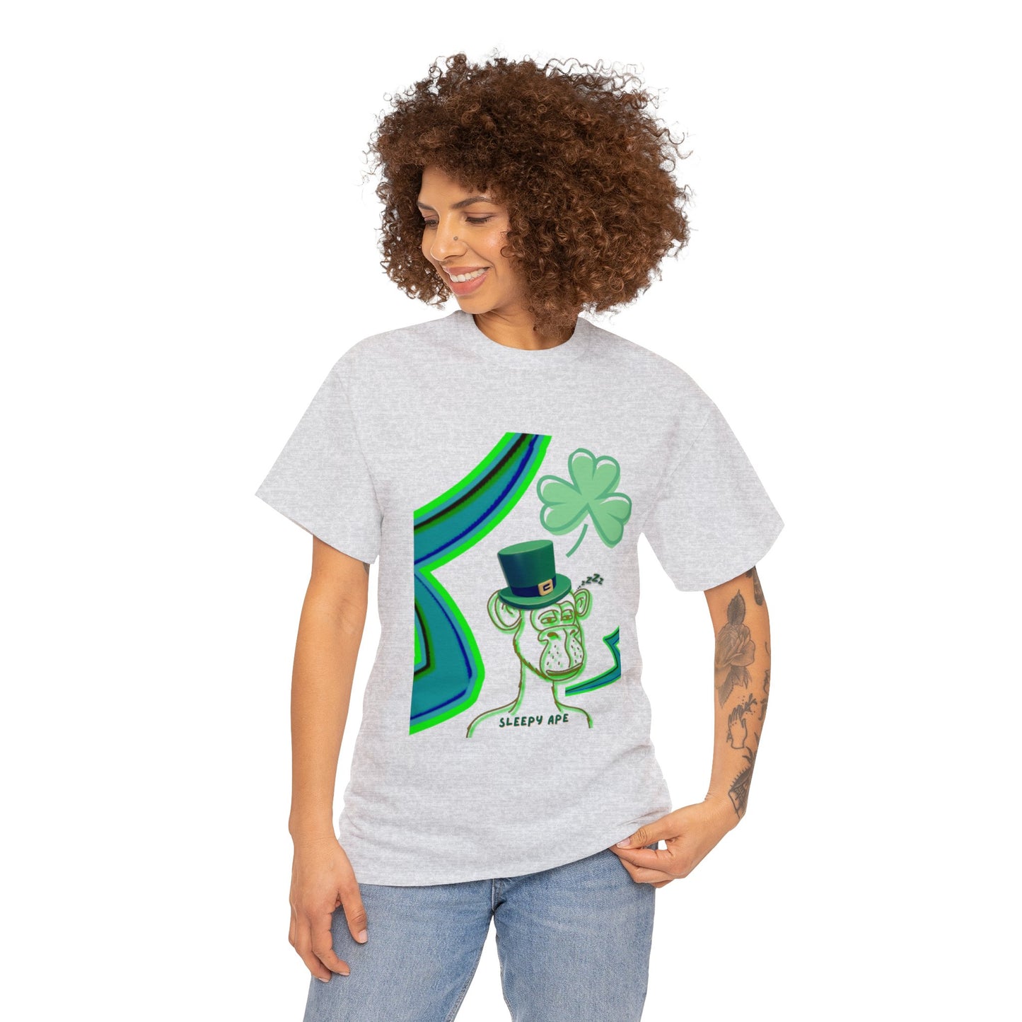 St Patrick's Sleepy Ape Shirt, St Patrick's Day Shirt, Lucky Shirt, Shirt for Spring, Gift for St Patty - St Paddy Shirt