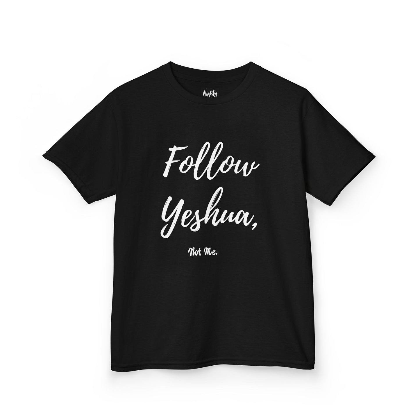 ML - Follow Yeshua, Not Me - Yeshua Kids Tee | Fun Christian T-Shirt for Faith Kids, Religious Gifts, Spiritual Wear, Kids' Tshirt