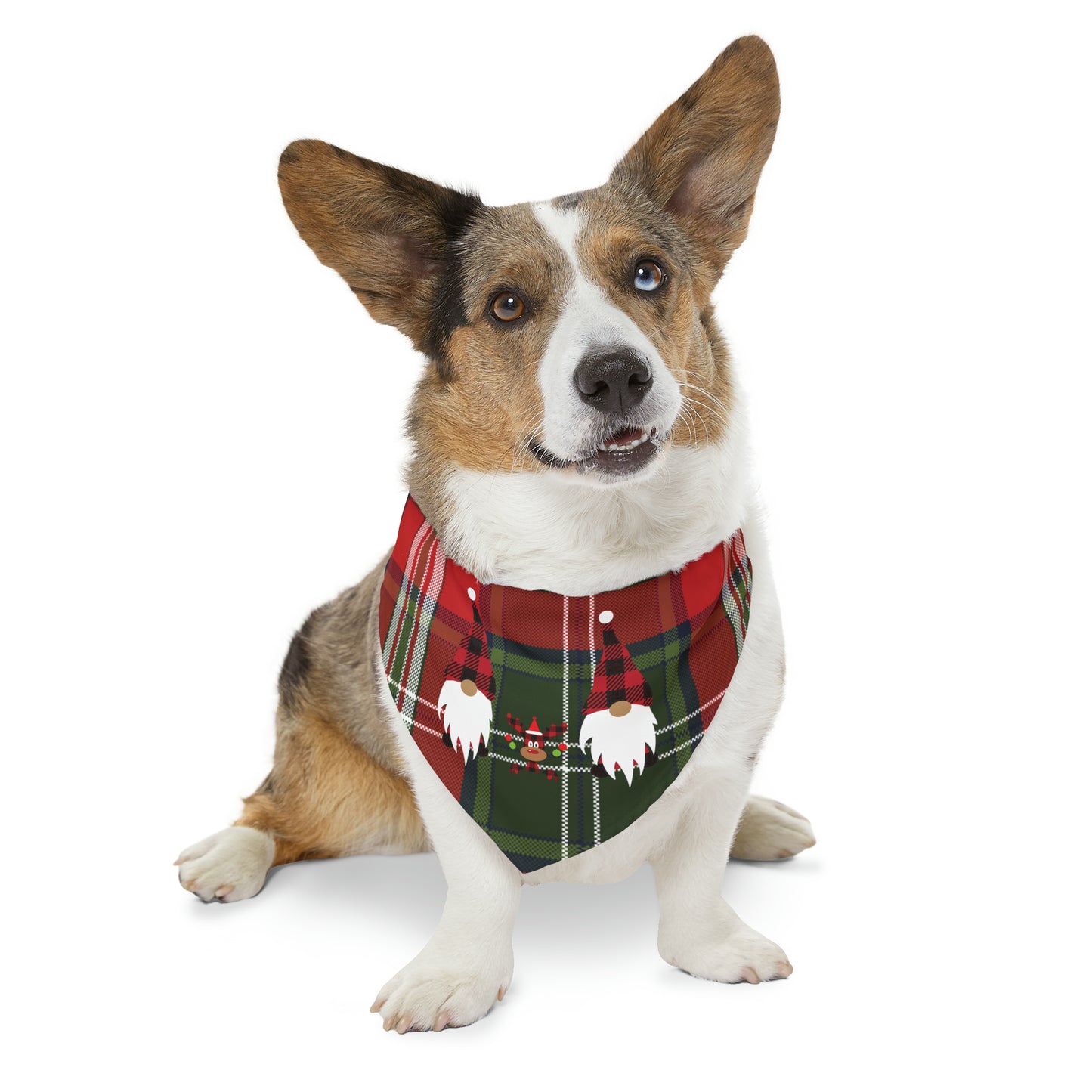 Plaid Christmas, Holiday, Festive Bandana Pet Bandana Collar for dogs or cats