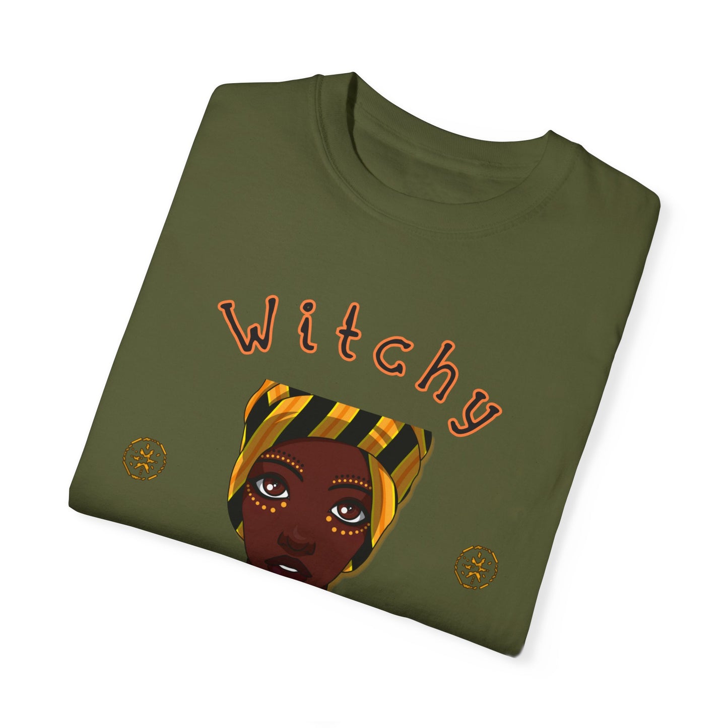 Witchy Vibes, Shaman, Halloween, Fall Shirt, Witch Shirt, Bruja Shirt, Unisex Garment-Dyed T-shirt