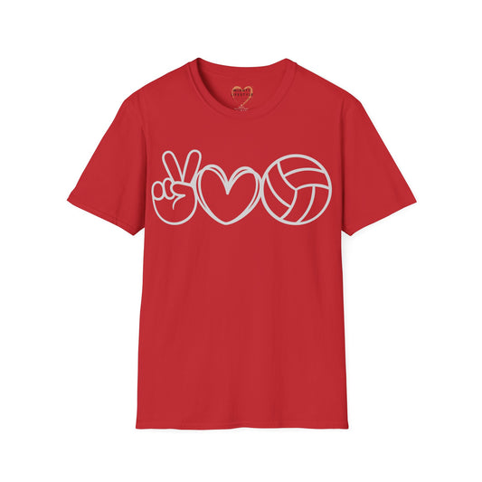 PEACE LOVE VOLLEYBALL, Shirt for baller, Shirt for Volleyball Player, Gift for Coach, Gift for Athlete