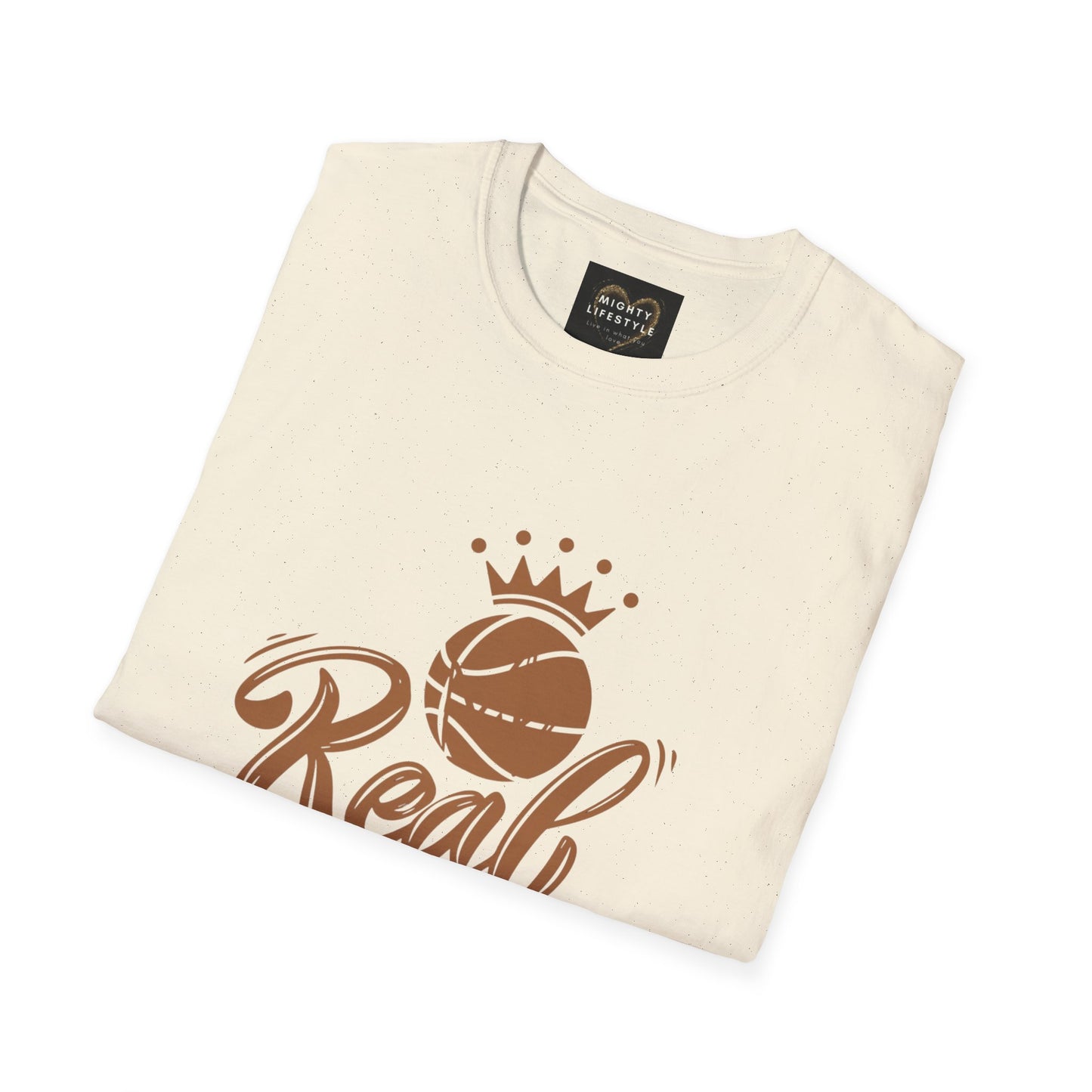 Real King | Basketball Shirt | Men’s Basketball King Shirt | Sports Shirt | Baller Shirt | Mighty Lifestyle | Softstyle T-Shirt