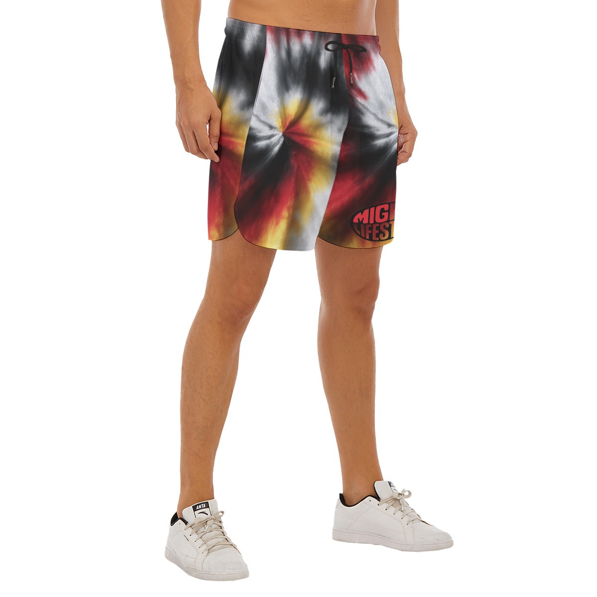 Tie Dye Men’s Athletic Sport Shorts | Tie Dye Athletic Shorts for Men and Teens