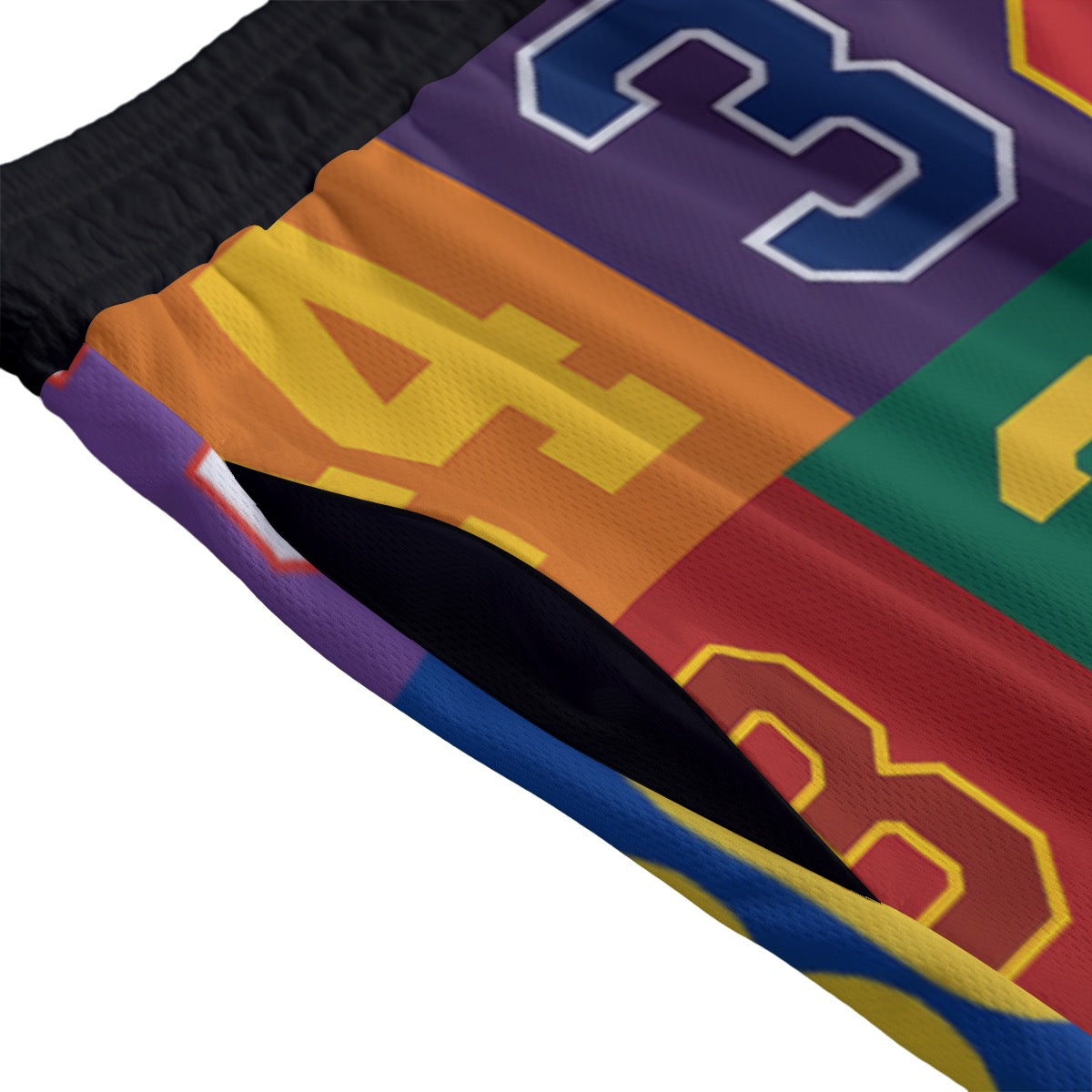 Basketball Jersey Number Mesh Shorts for Men – Multi-Color Sports & Streetwear | Basketball Jersey Number Men's Athletic Mesh Shorts