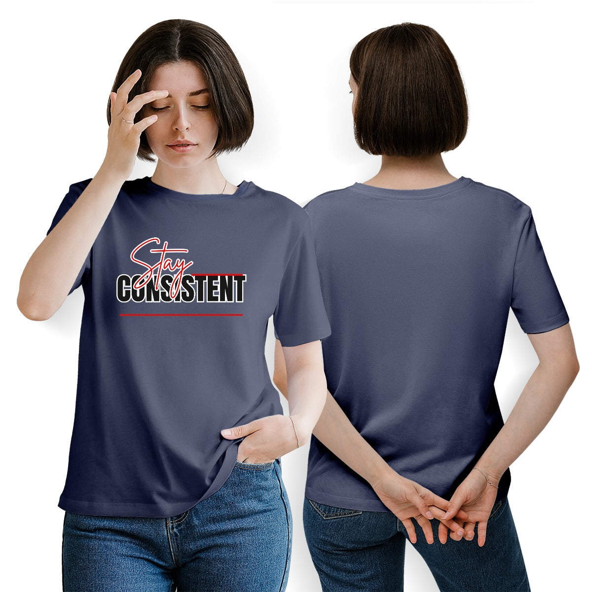 Stay Consistent Women's Essential Crew Neck T-Shirt