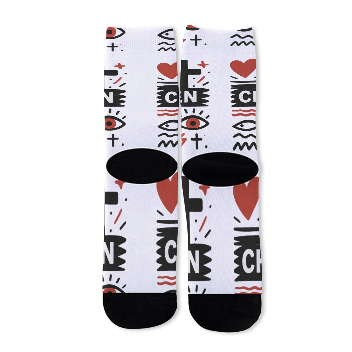 Chosen Faith Based Socks Christian Apparel Unisex Long Socks Christian Football Socks Basketball Socks Soccer Socks Volleyball Socks Red Black Socks