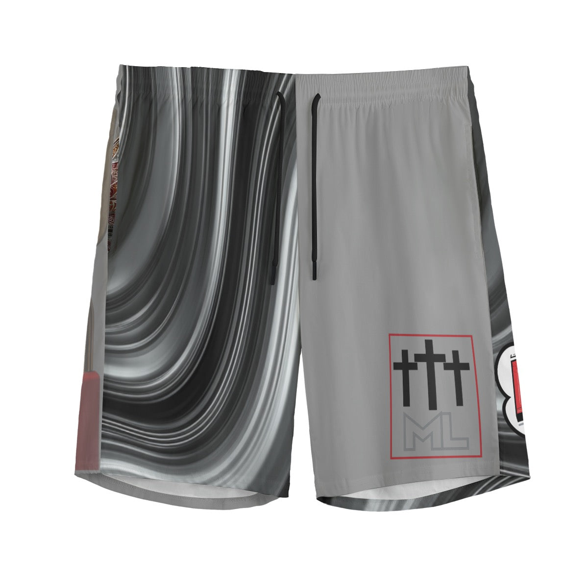 Locked In Black Print Men's Sports Short | Basketball Shorts