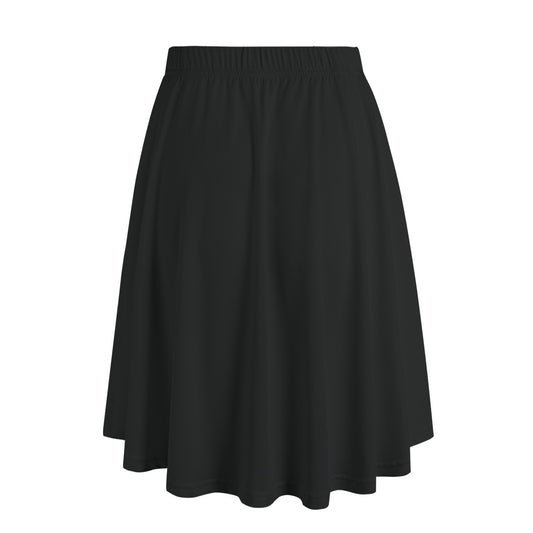 ML Minimalist Black Women's Long Maxi Skirt With Pockets
