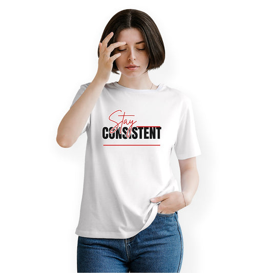 Stay Consistent Women's Essential Crew Neck T-Shirt