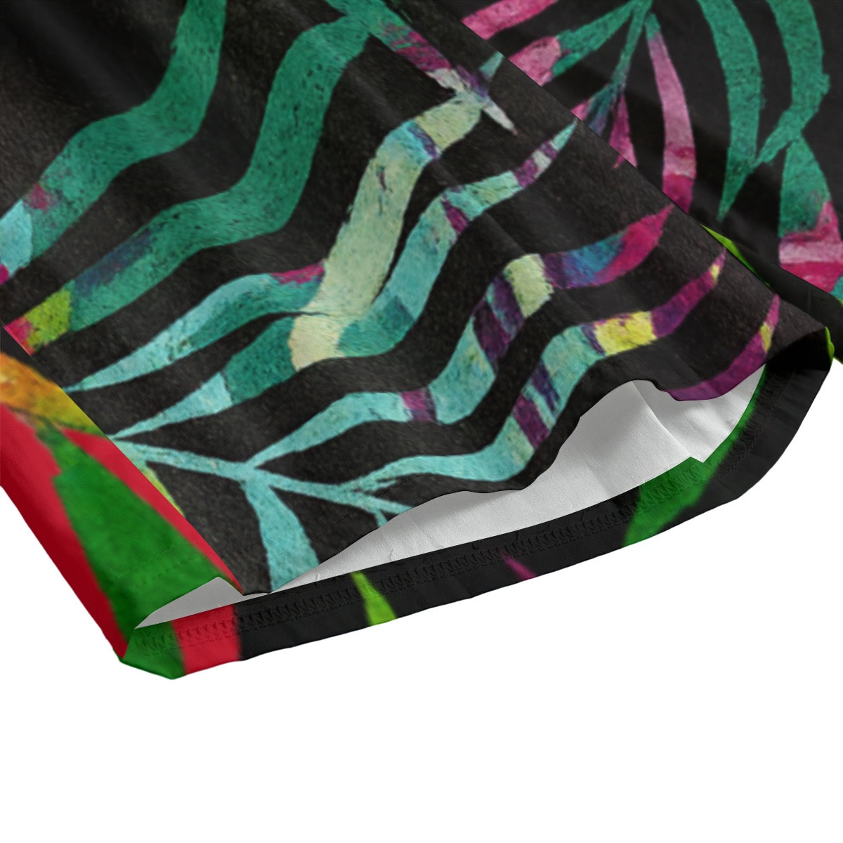 Hawaiian Leaf Cotton Sports Shorts – Tropical Comfort for Sports, Training & Leisure