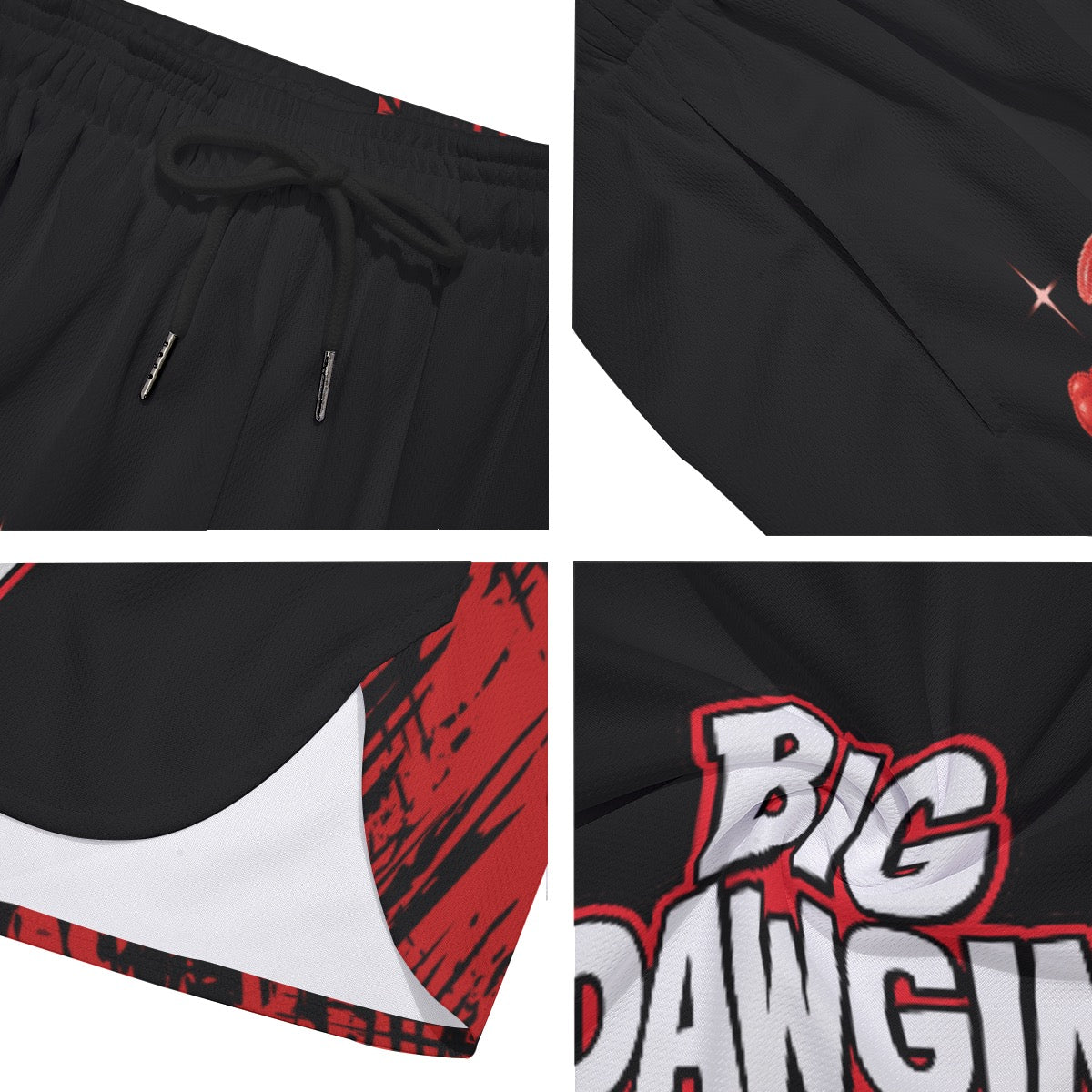 Big Dawgin’ It Mr Koolaid Graphic Men's Side Split Running Sport Shorts