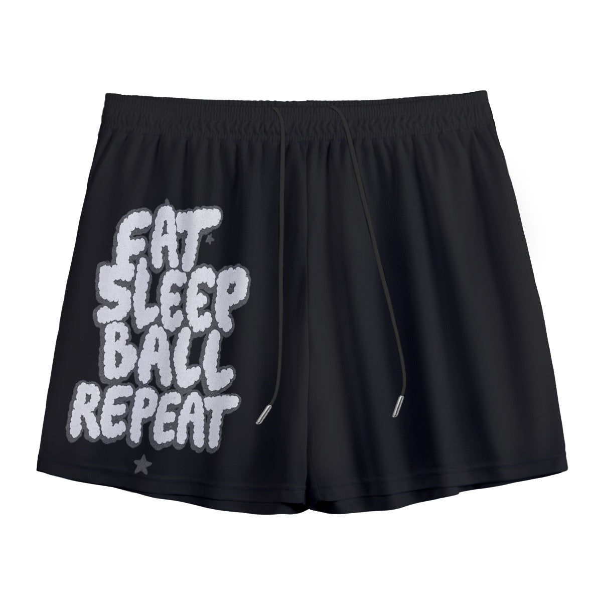Eat Sleep Ball Repeat Men's Mesh Shorts | Eat Sleep Ball Repeat Men’s Mesh Basketball Shorts – Breathable Sportswear for Training, Gym, or Beach