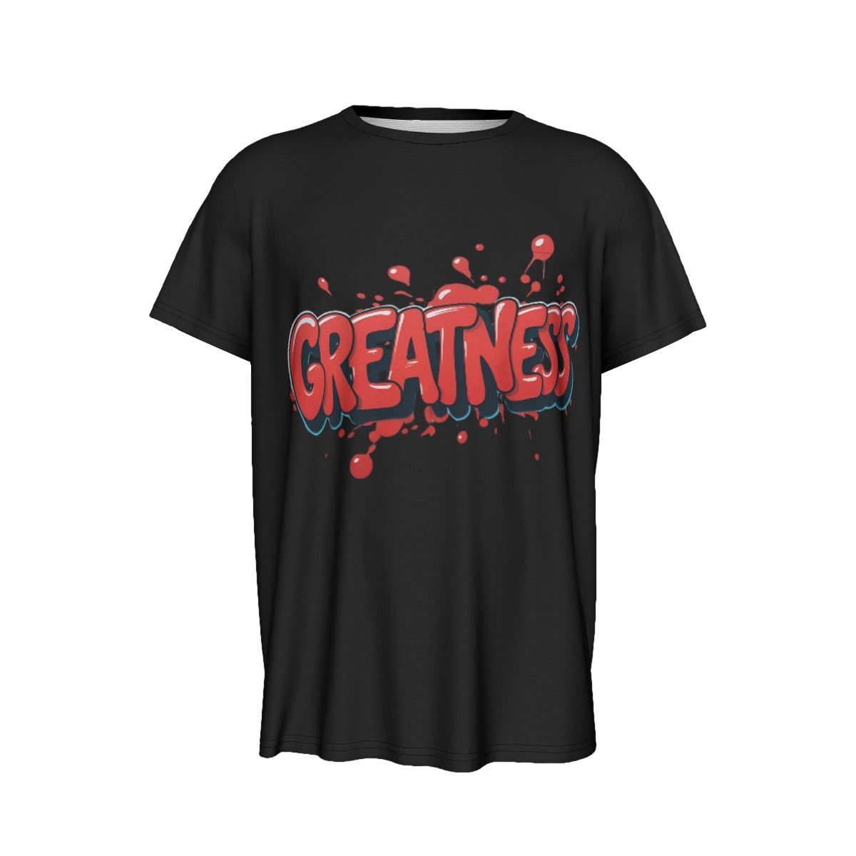 Greatness Short Sleeve T-Shirt | Greatness Sports Shirt – Motivational Fitness T-Shirt for Training | Greatness Graphic T-Shirt – Inspirational Sports Tee for Gym, Fitness & Training