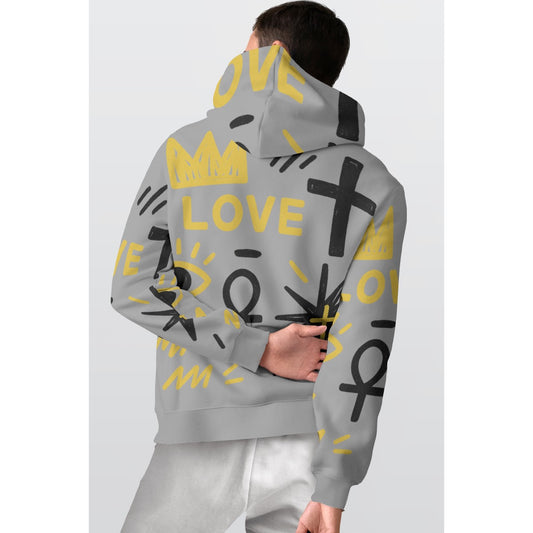 Messiah Servant of God Faith Based Love Hoodie Christian Hoodie Christian Apparel Men's Thicken Pullover Hoodie | Christian Apparel Yeshua Jesus Saves