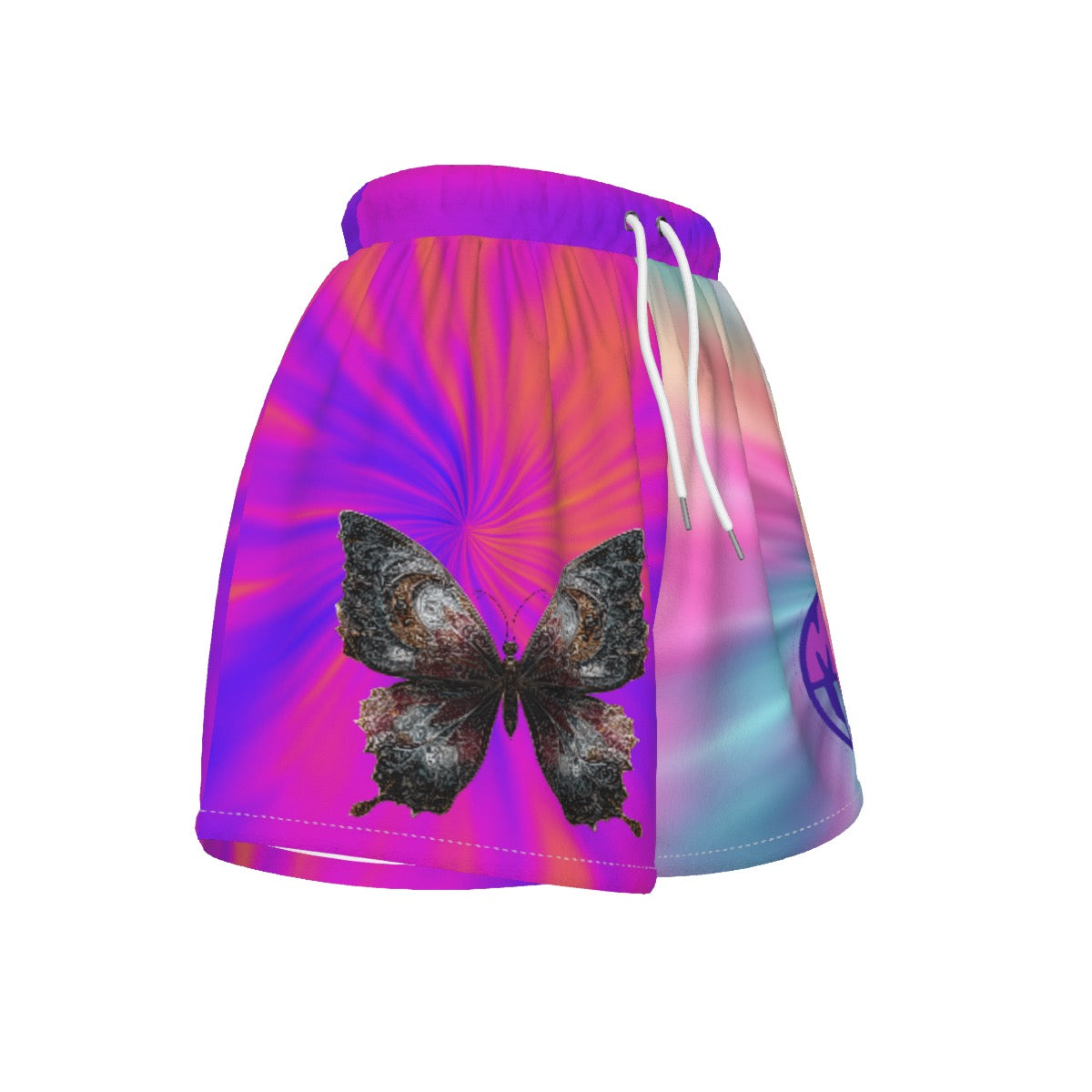 Tie Dye Butterfly Women’s Athletic Sports Shorts | Women's Sports Shorts