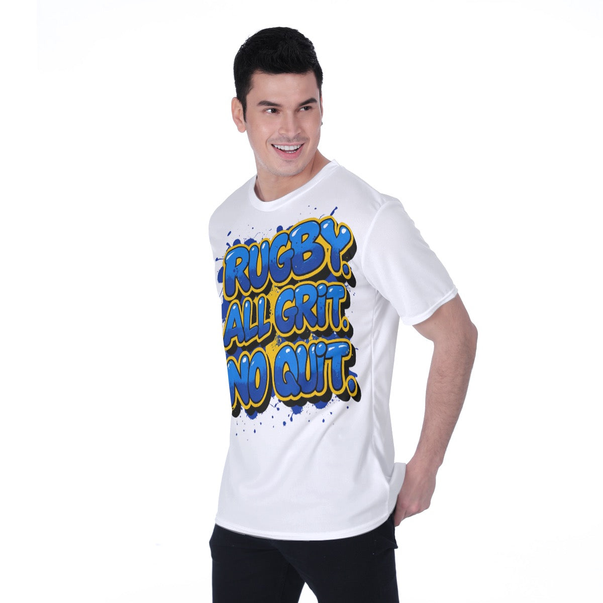 Rugby All Grit No Quit Sports Men's T-shirt | Birdseye