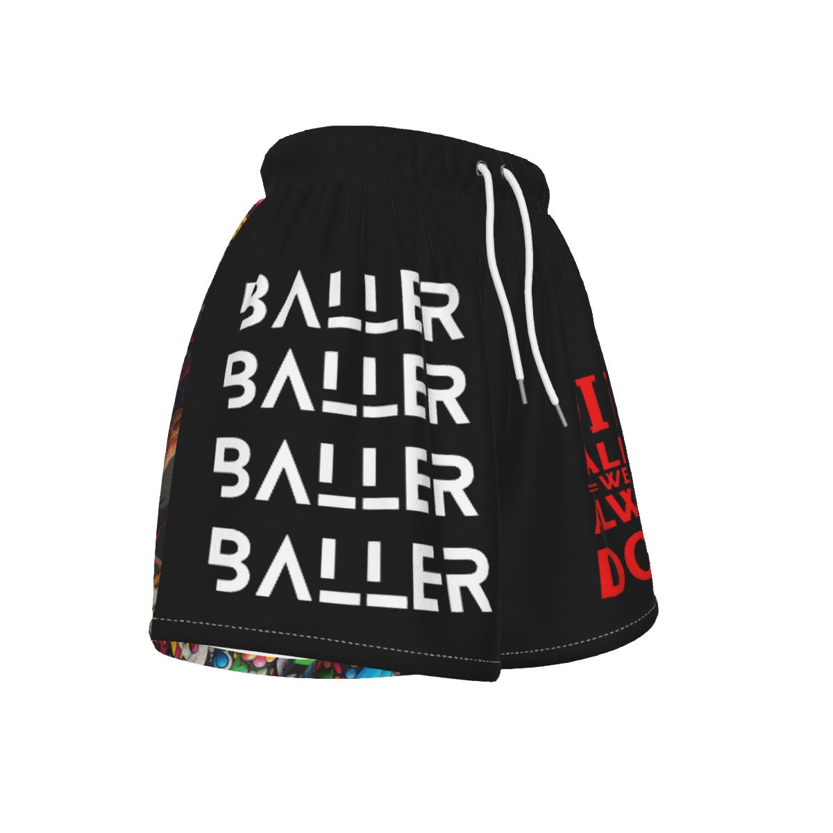 Ballers Girl Ballers Were ALWAYS Dope Teddy Bear Basketball Shorts for Women and Teens Sports Shorts
