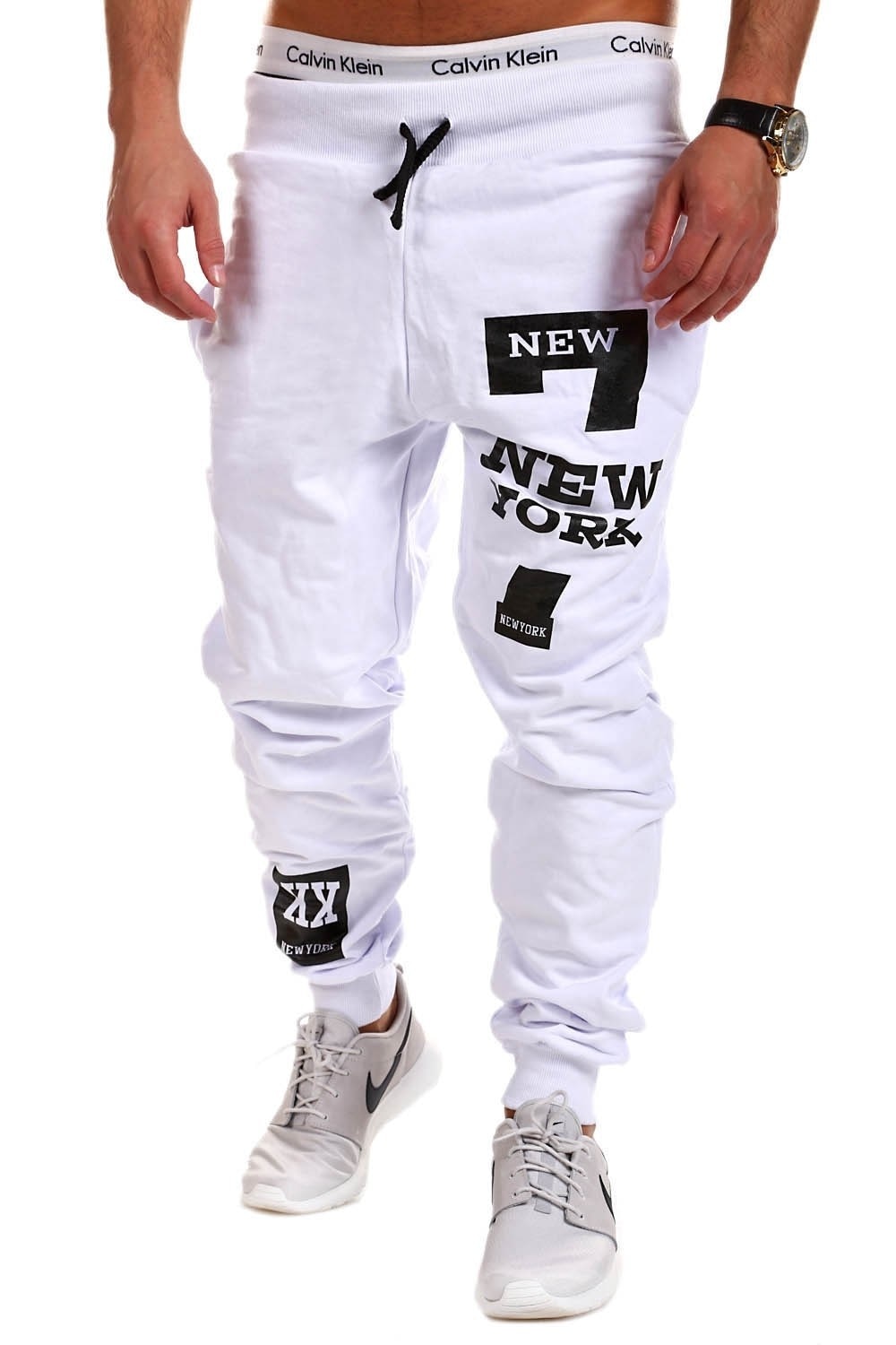 Trendy Mens Joggers Male Trousers Men Pants Casual Pants Sweatpants Jogger Black