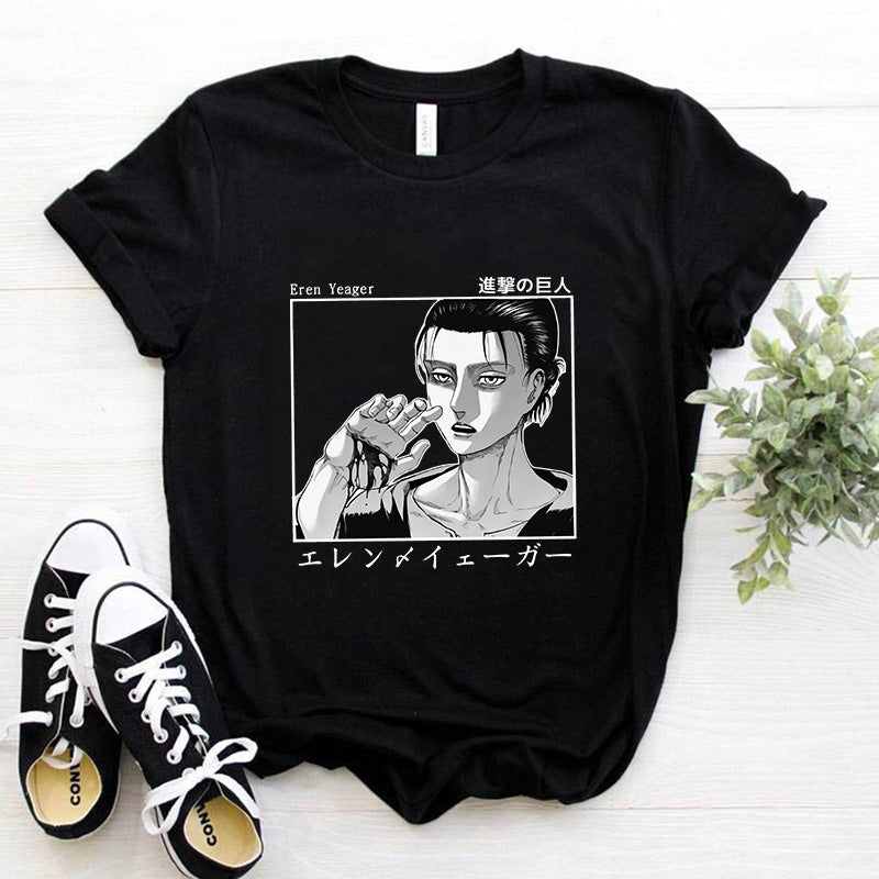 Y2k Japanese Anime Attack on Titan T Shirt | Anime Shirt | Trendy Popular Anime Shirt