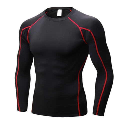 Men’s Quick-Dry Compression Sport Shirt – Running, Fitness, Soccer, Basketball & Gym Jersey