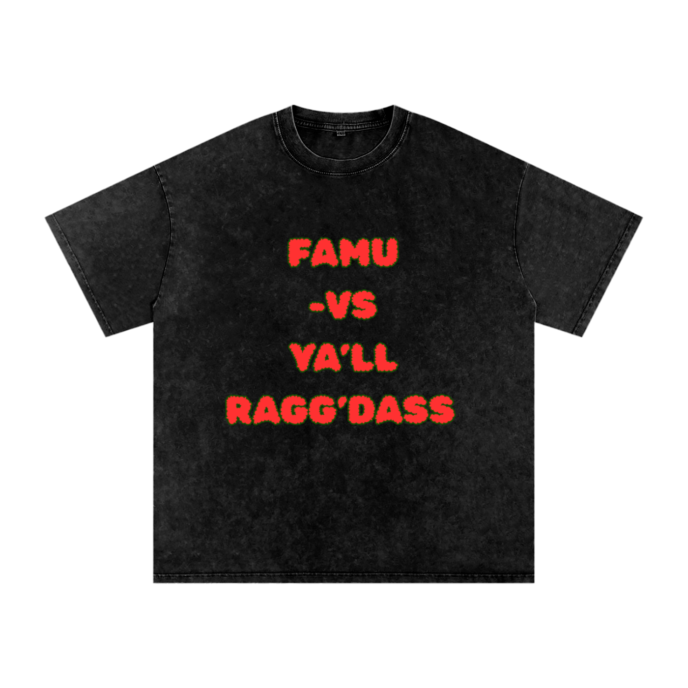 FAMU Shirt FAMU Rattler Florida A&M University Shirt Snow Washed Oversized Cotton T-Shirt | Ragg’Dass