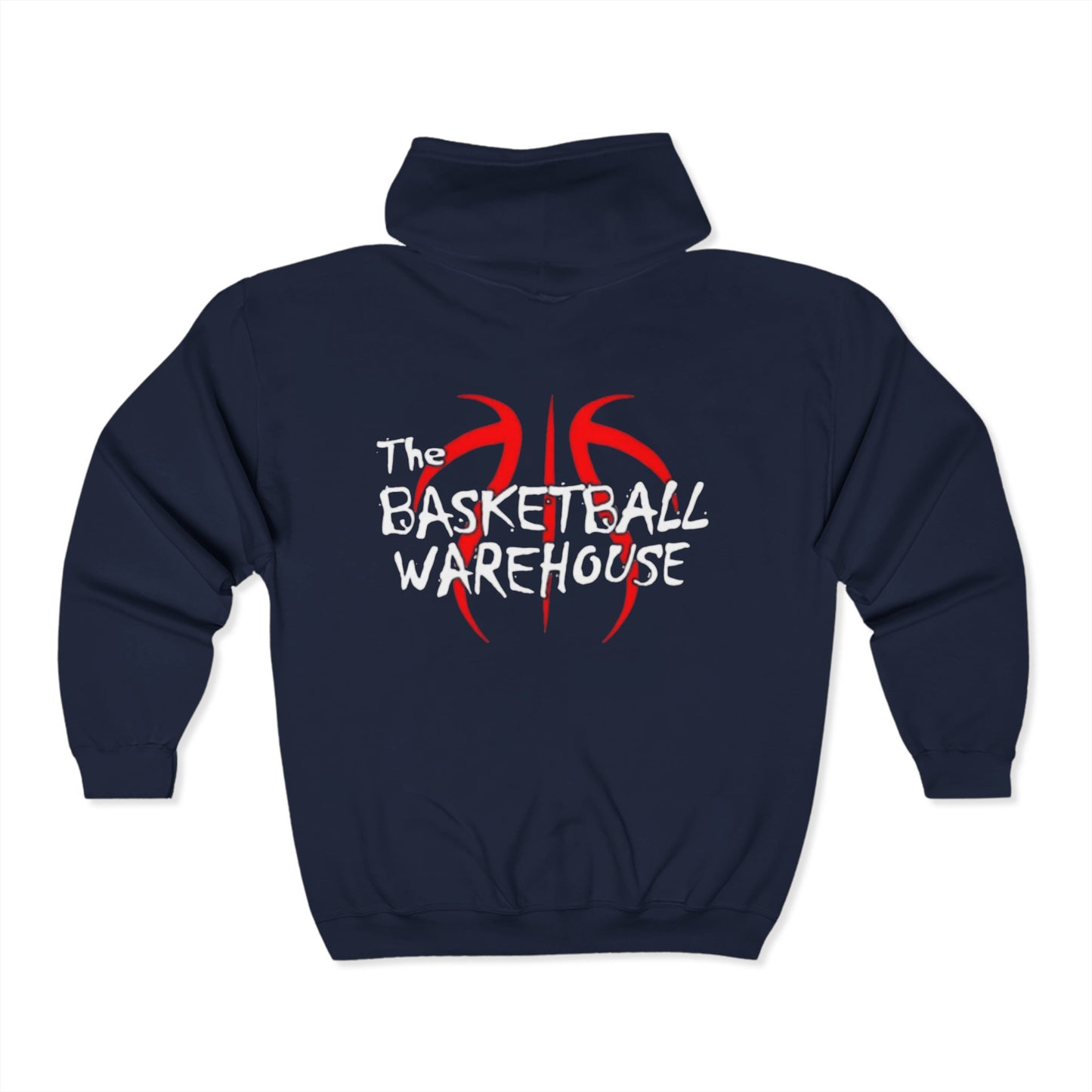 BW In My Basketball Mom Era Hoodie | Hoodie for Mothers and Grandmothers for Basketball | Heavy Blend™ Full Zip Hooded Sweatshirt