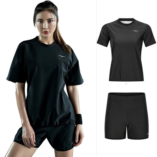 Insta Weight Drop Gym Shirt, Weight Loss Gym Fitness Exercise Workout Sweat Training Hot Fat Burning Short Sleeve Shirt Shorts