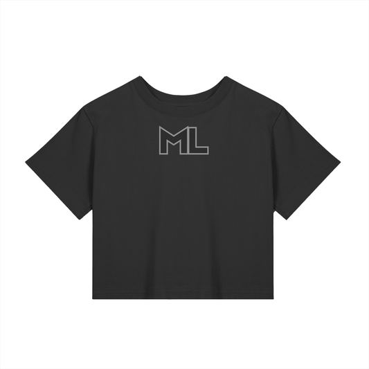 ML Crop Halter Baby Tee Seamless T-Shirt | Christian shirts for teen girls, Christian shirts for women, casual trendy Christian shirts, faith based graphic tees, Christian apparel for everyday wear, inspirational scripture shirts, Christian t shirts