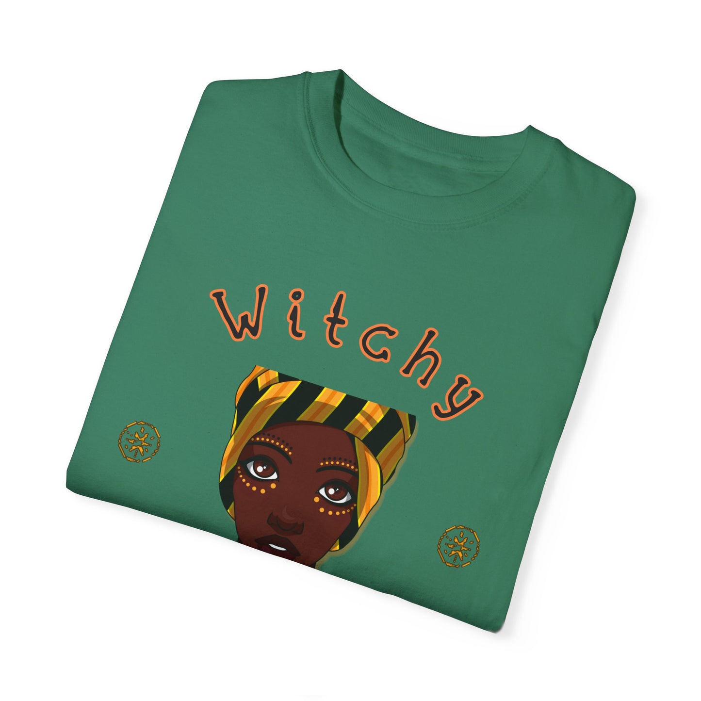 Witchy Vibes, Shaman, Halloween, Fall Shirt, Witch Shirt, Bruja Shirt, Unisex Garment-Dyed T-shirt