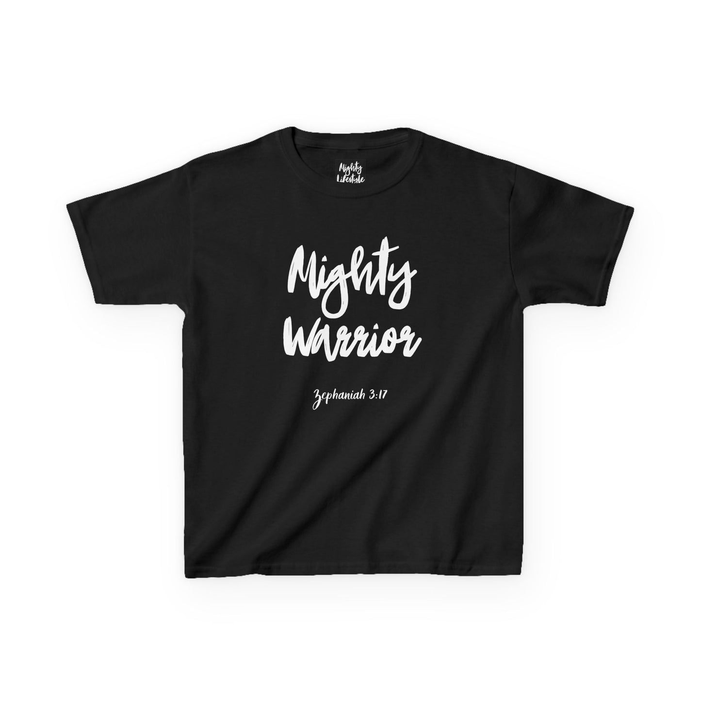 Mighty Lifestyle Faith-Inspired Kids Tee, Mighty Warrior Shirt, Christian Youth Apparel, Inspirational Kids Clothing, Perfect for Gifts, Bible Verse Tees