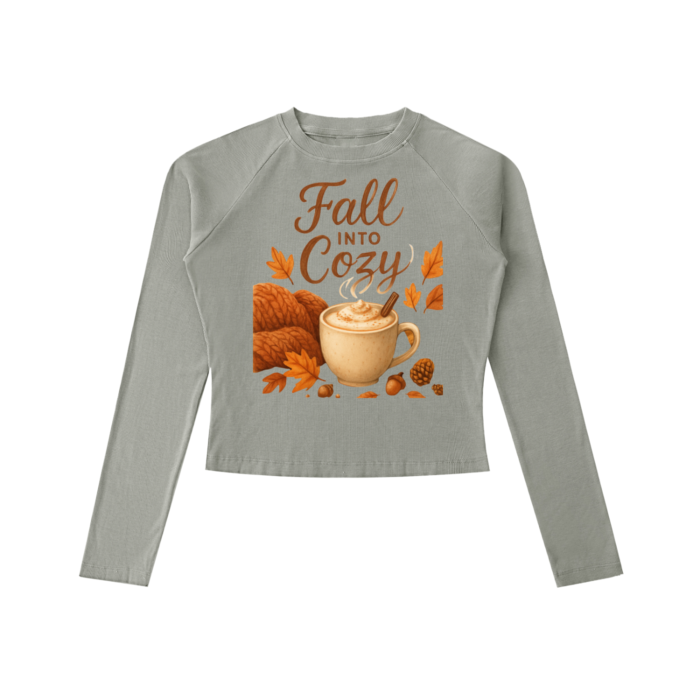 Fall Into Cozy Dyed Washed Raglan Long Sleeve Shirt – Women’s Slim Fit Bodycon Tee for Autumn Comfort & Coffee Lovers
| Fall Into Cozy Comfy Dyed Washed Raglan Long Sleeve Slim T-Shirt Winter Shirt Thanksgivings Shirt