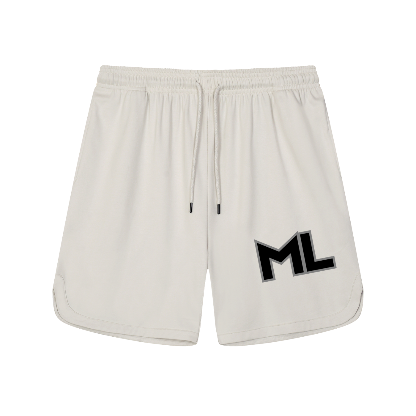 ML Faith Based Sports Shorts Black Border Mesh-Lined Quick-Dry Performance Shorts