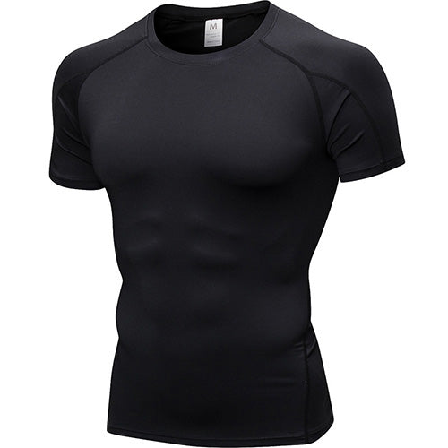 Men’s Quick-Dry Compression Sport Shirt – Running, Fitness, Soccer, Basketball & Gym Jersey