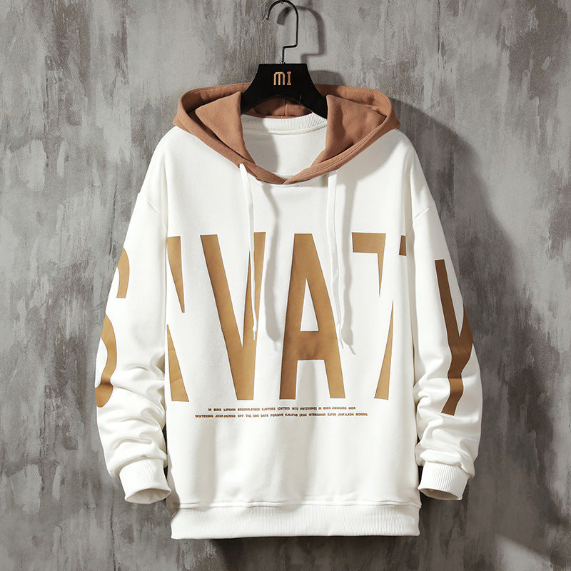 Trendy Men's Pullover Loose Hoodie Fall Fashion Brand Pullover Print Fashion Men's Coat Top