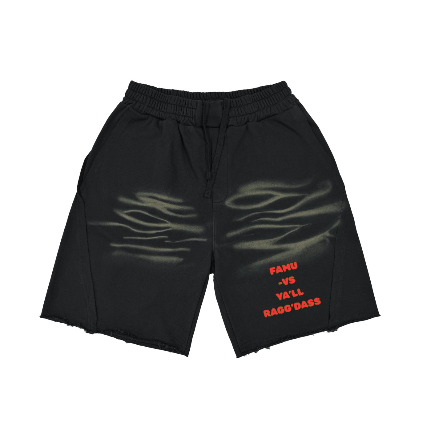 Florida A&M U Shorts Florida A&M University Shorts FL A&M U Rattler Proud Rattler Vintage Washed Tiger Stripes Short Pants Unisex
