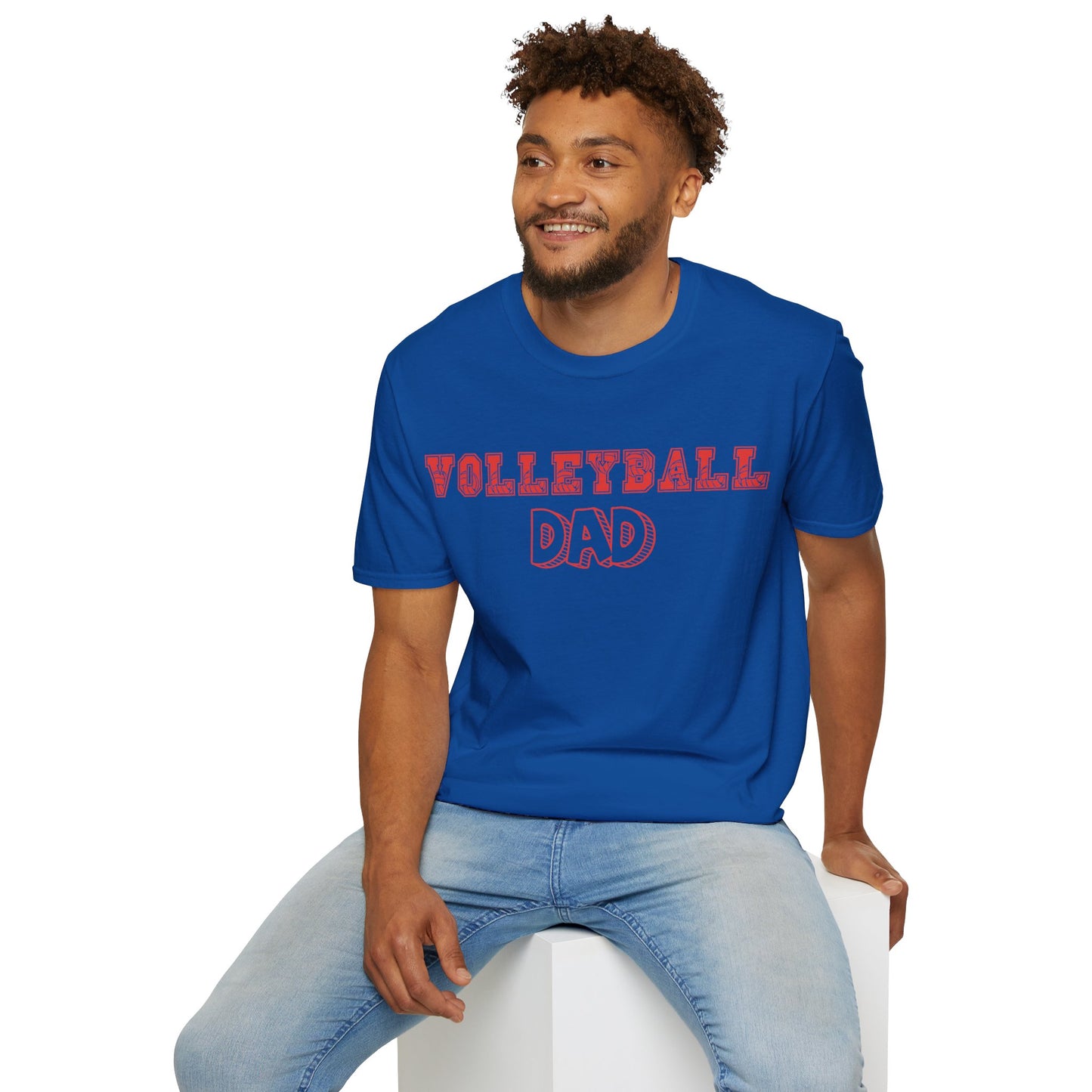 Volleyball Dad | Volleyball Shirt | Sports Shirt | Gift for Dad Gift for Father | Baller Shirt | Mighty Lifestyle | Softstyle T-Shirt