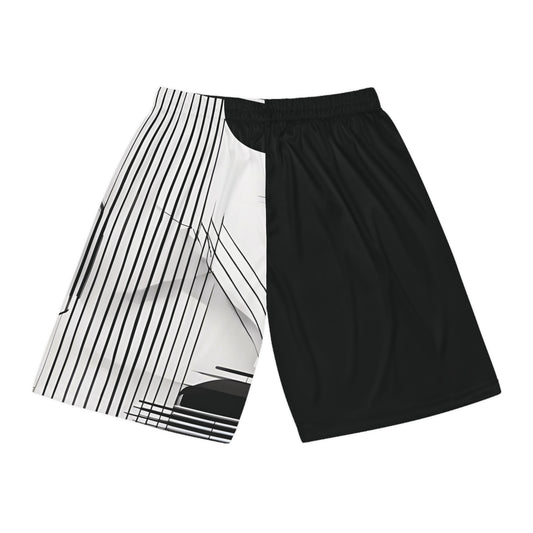 BW Black White Basketball Shorts - Hoopers