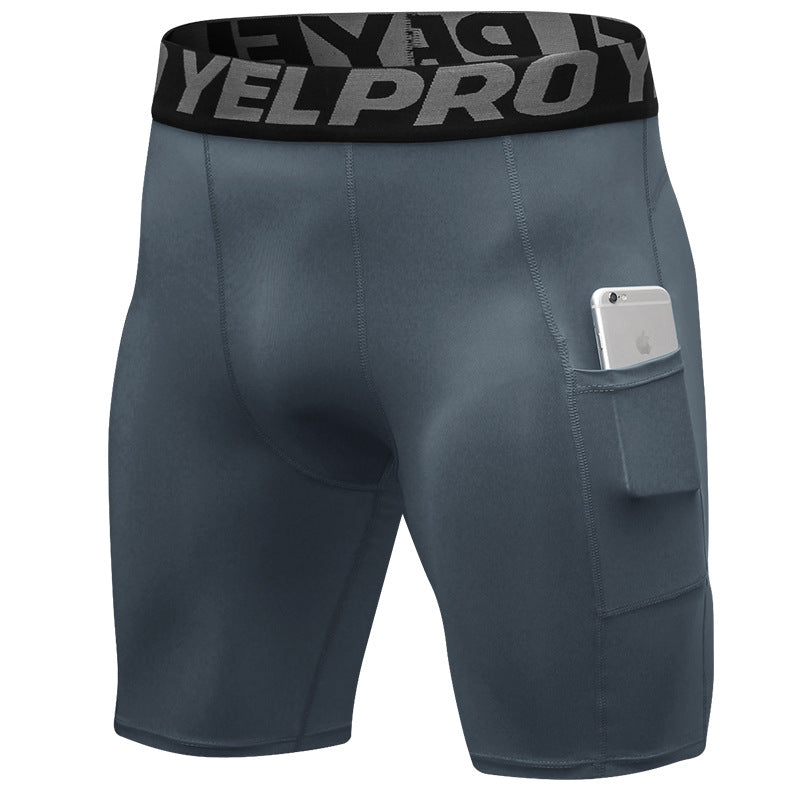 Sports Tights for Men Men's PRO Gym Shorts With Pockets Sports Running Training Sweat Drying Stretch Tights