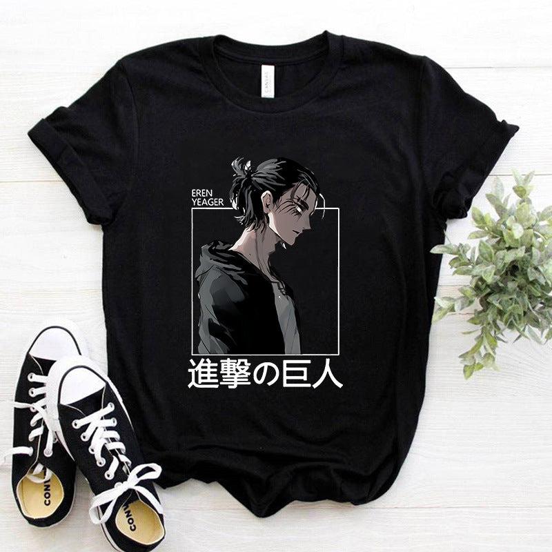 Y2k Japanese Anime Attack on Titan T Shirt | Anime Shirt | Trendy Popular Anime Shirt