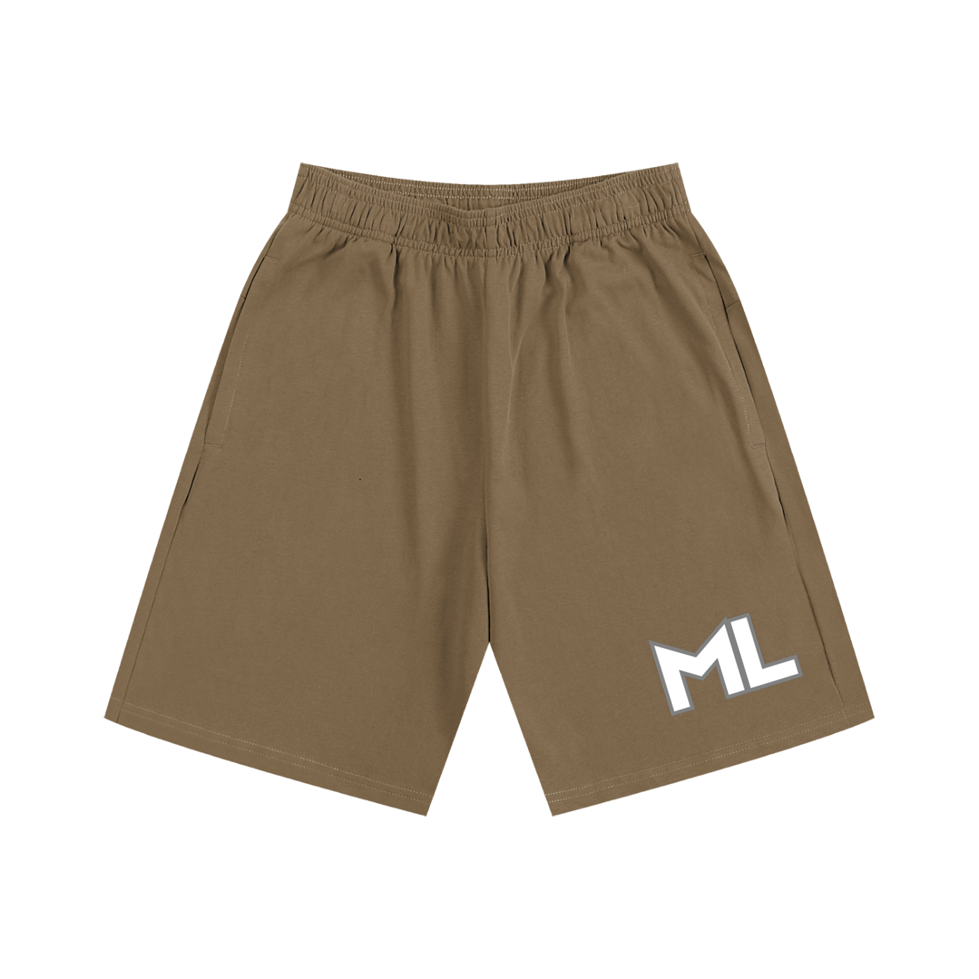ML Faith Based White Border Essential Heavyweight Cotton Shorts