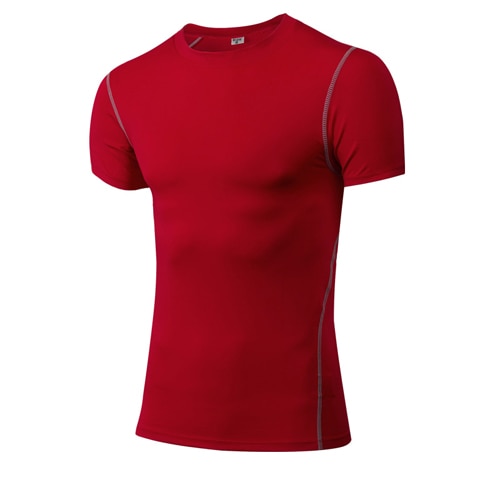 Men’s Quick-Dry Compression Sport Shirt – Running, Fitness, Soccer, Basketball & Gym Jersey