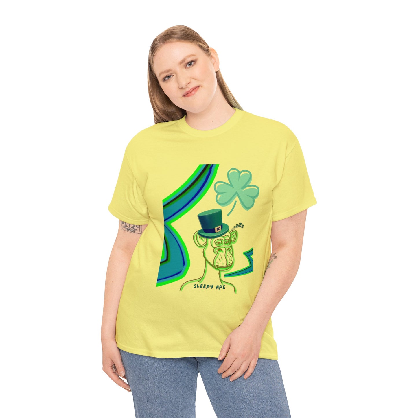 St Patrick's Sleepy Ape Shirt, St Patrick's Day Shirt, Lucky Shirt, Shirt for Spring, Gift for St Patty - St Paddy Shirt