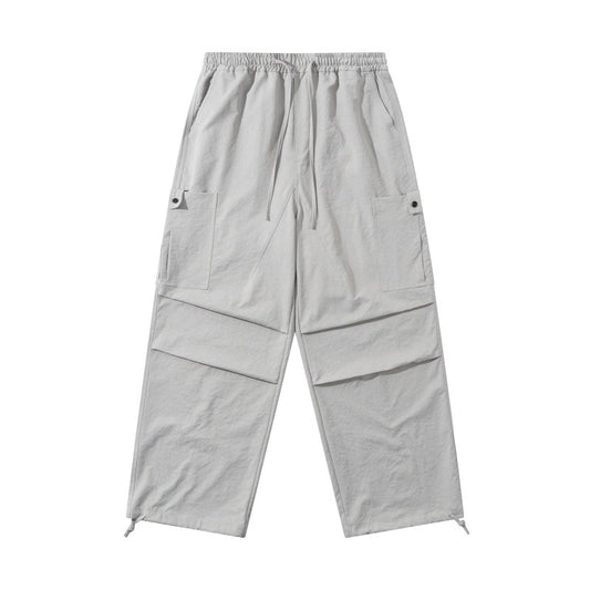 Multi-Pocket Cargo Pants Men Loose Cuffed Paratrooper Pants