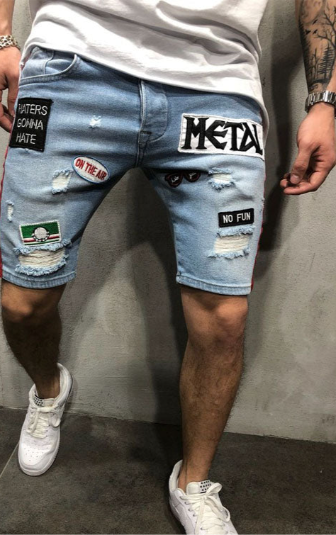 Giovani Street Jean Shorts | Men Jeans Cool Denim Summer Hot Sale Cotton Casual Men Short Pants Brand Clothing Shorts Camo Mens Denim Shorts