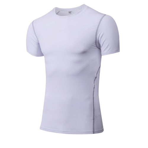 Men’s Quick-Dry Compression Sport Shirt – Running, Fitness, Soccer, Basketball & Gym Jersey