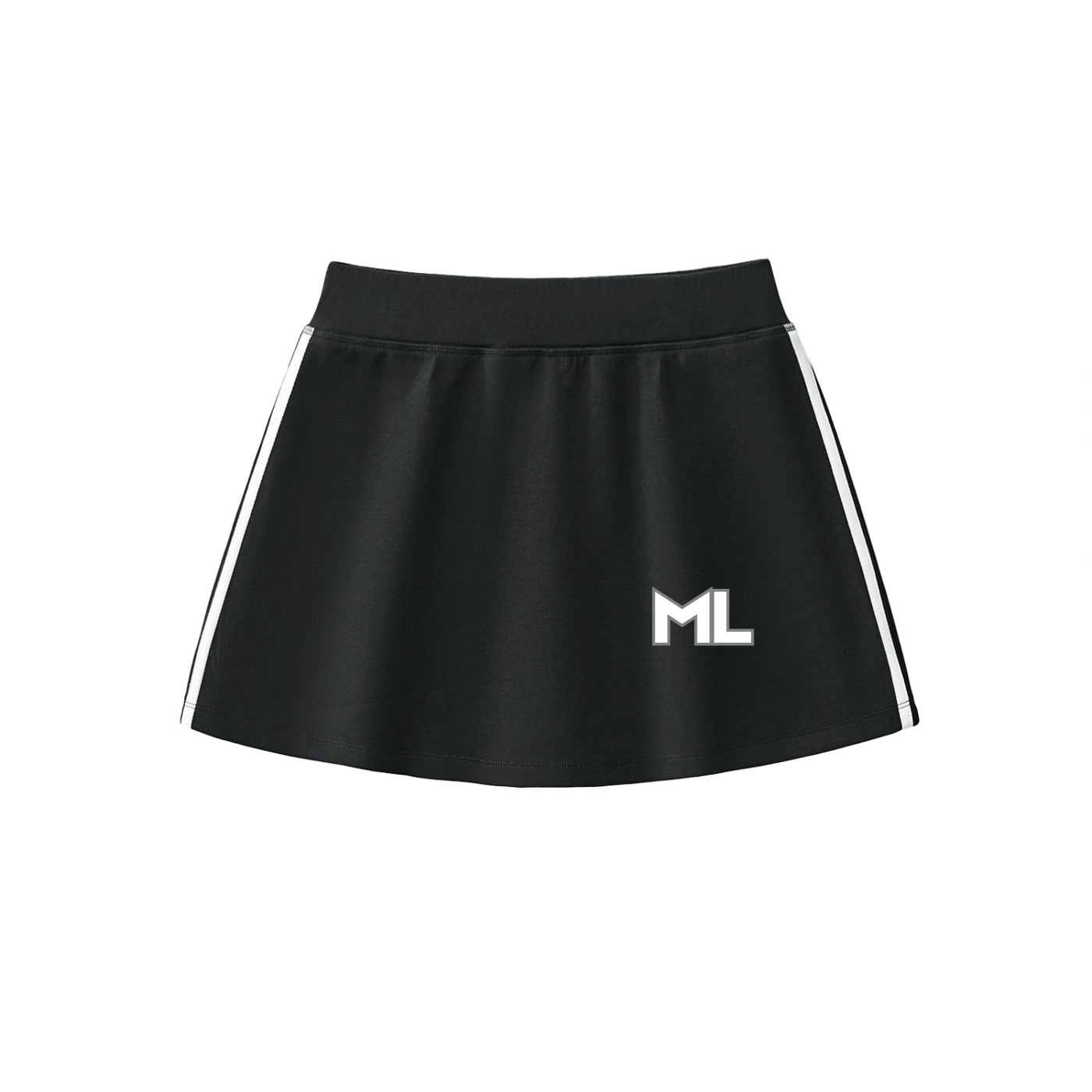 ML Faith-Based Women’s Cooling Performance Short Skirt – Athletic Tennis & Golf Skort with Sports Taped Detail