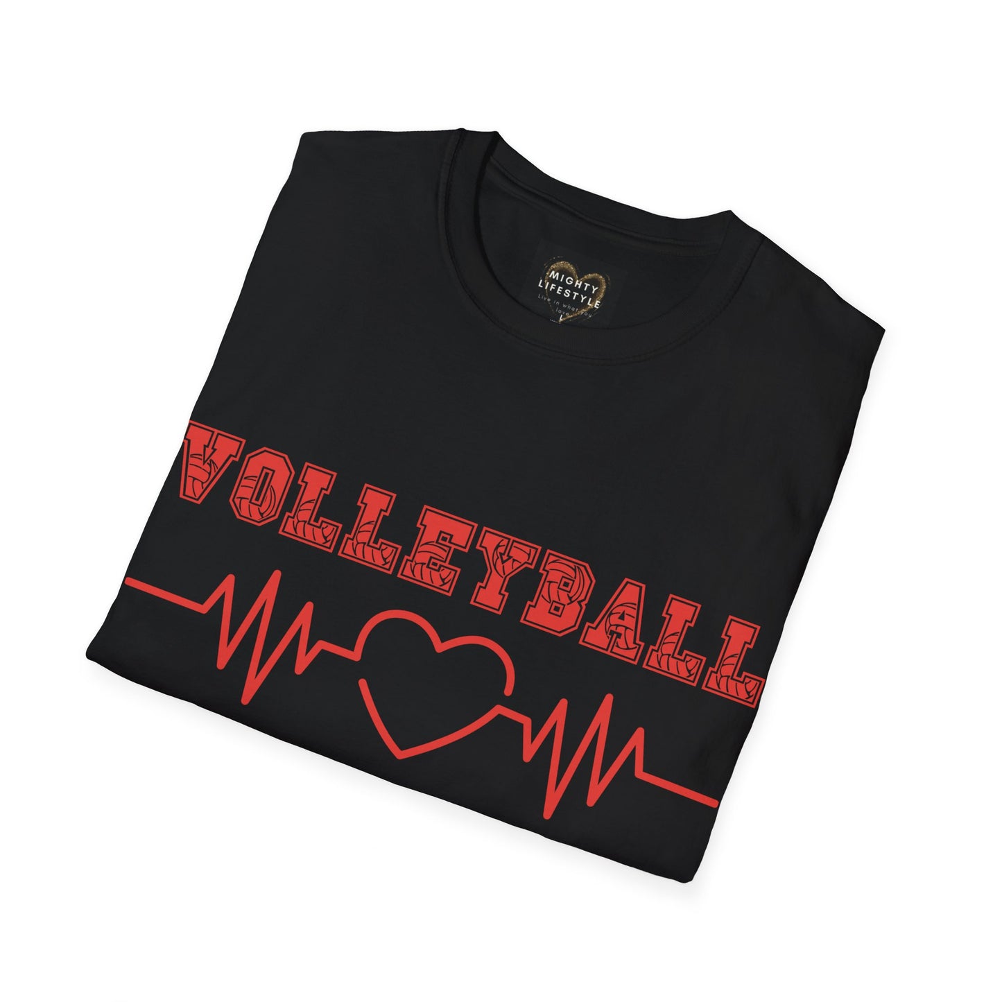 Volleyball Mom | Volleyball Shirt | Sports Shirt | Baller Shirt | Mighty Lifestyle | Softstyle T-Shirt