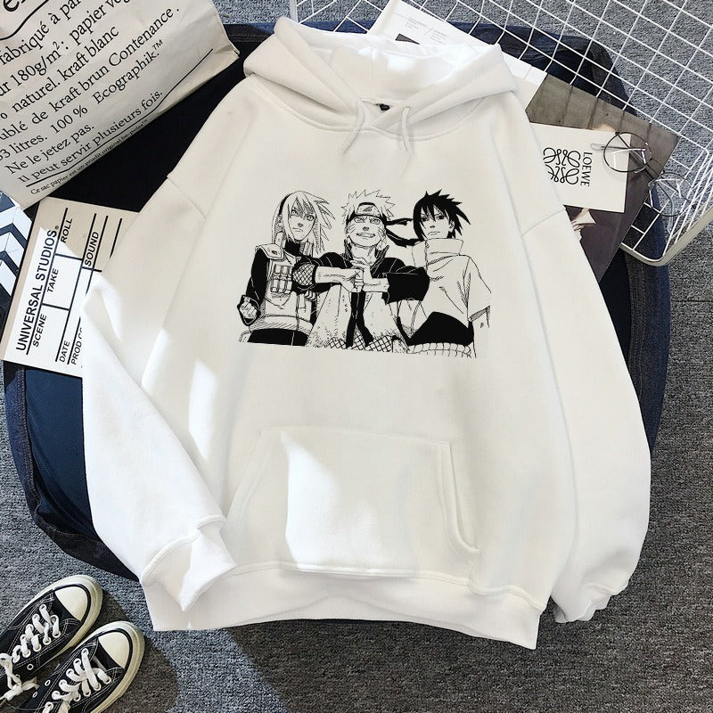 Warm Plush Naruto Hoodie – Anime Sweatshirt for Men & Women and Teens | Hoodie Naruto plush printed student hoodie for men | Anime Hoodie Naruto Style – Casual Student Pullover Sweatshirt